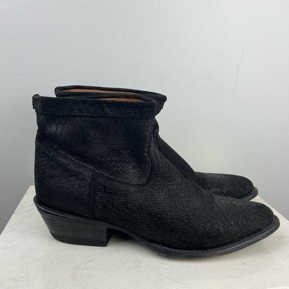 Mezcalero Snakeskin Leather Western Southwestern Made in Mexico Boots - Picture 4 of 12